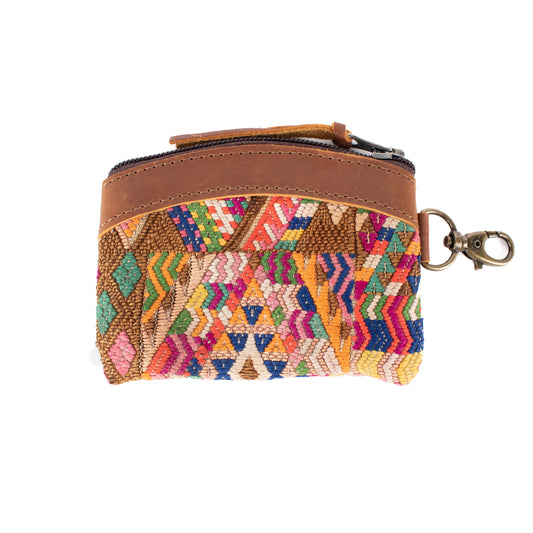 COIN PURSE - OOAK HUIPIL - CAFE - NO. 17466