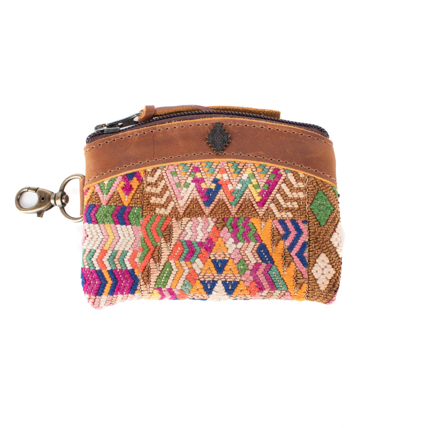 COIN PURSE - OOAK HUIPIL - CAFE - NO. 17466
