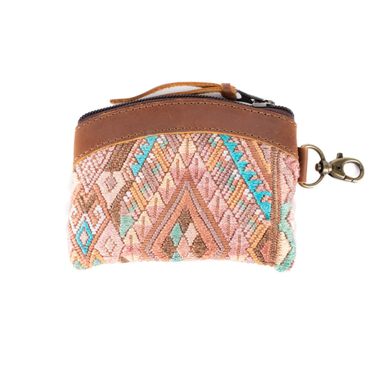 COIN PURSE - OOAK HUIPIL - CAFE - NO. 17479