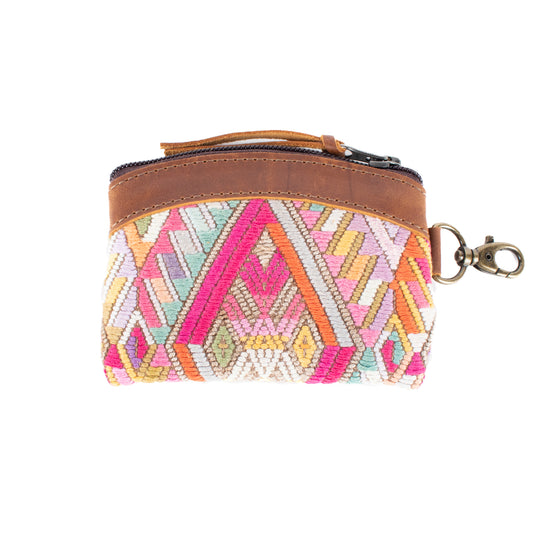COIN PURSE - OOAK HUIPIL - CAFE - NO. 17484