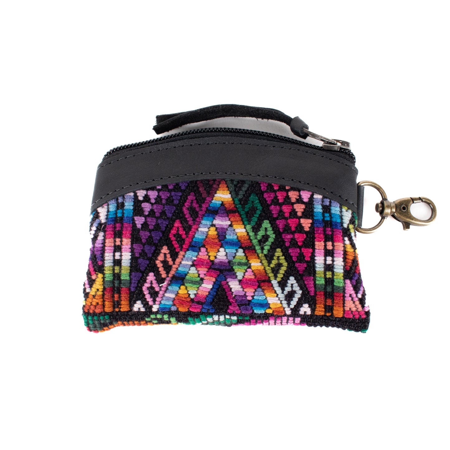 COIN PURSE - OOAK HUIPIL - BLACK - NO. 17485