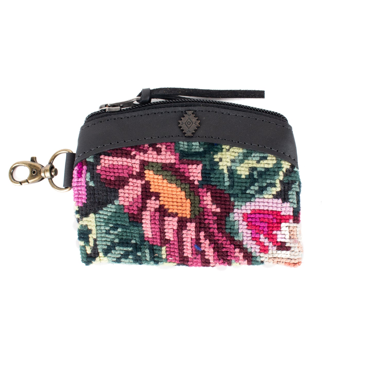 COIN PURSE - OOAK HUIPIL - BLACK - NO. 17488