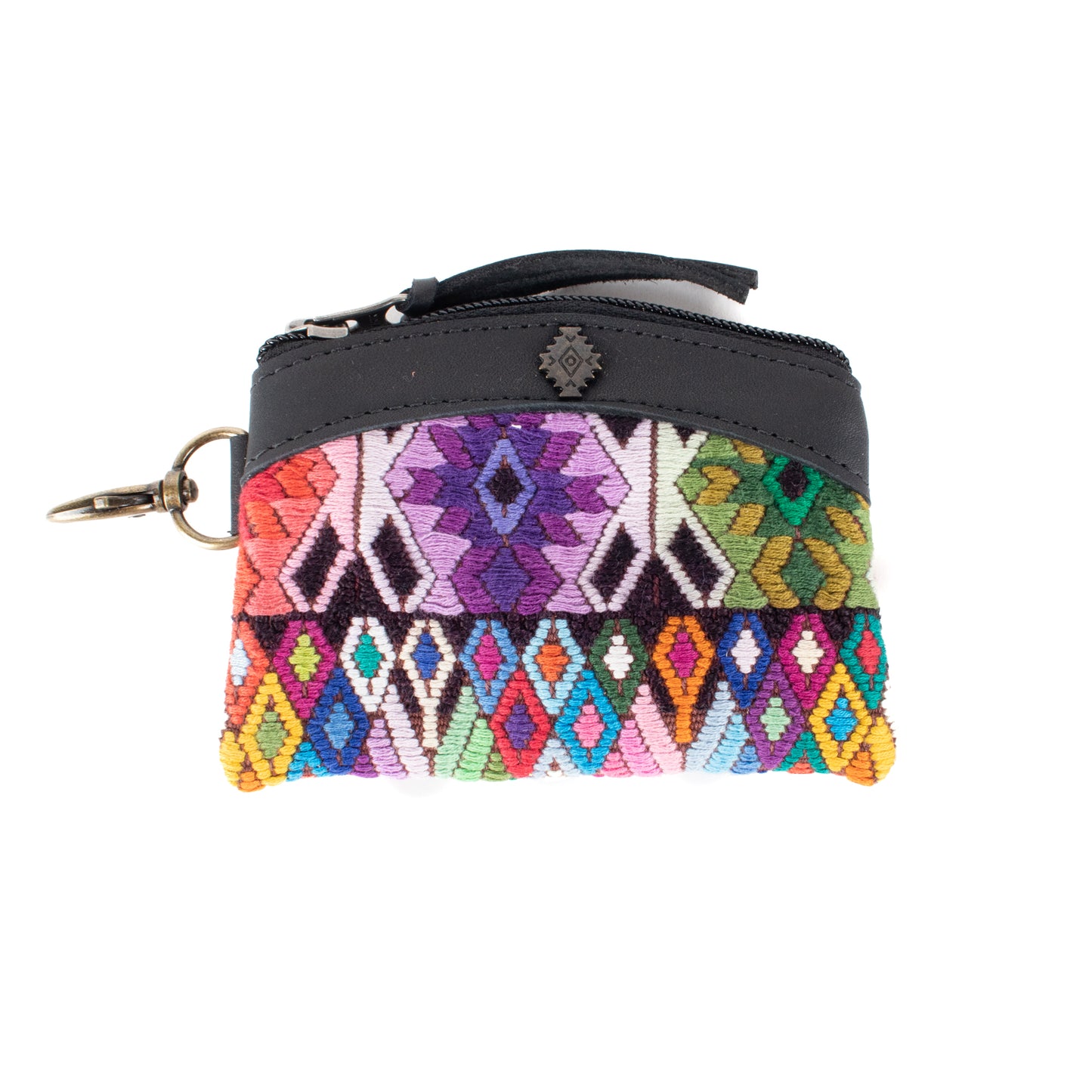 COIN PURSE - OOAK HUIPIL - BLACK - NO. 17489