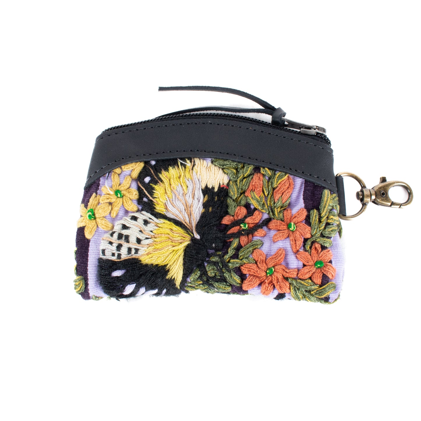 COIN PURSE - OOAK HUIPIL - BLACK - NO. 17490