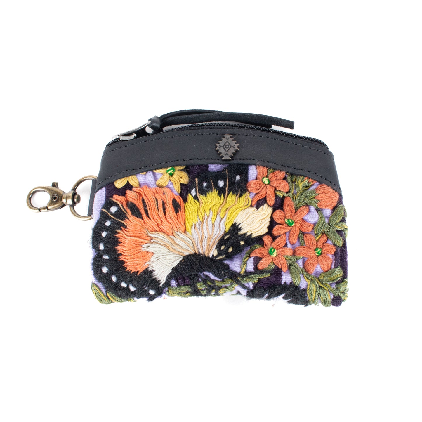 COIN PURSE - OOAK HUIPIL - BLACK - NO. 17490