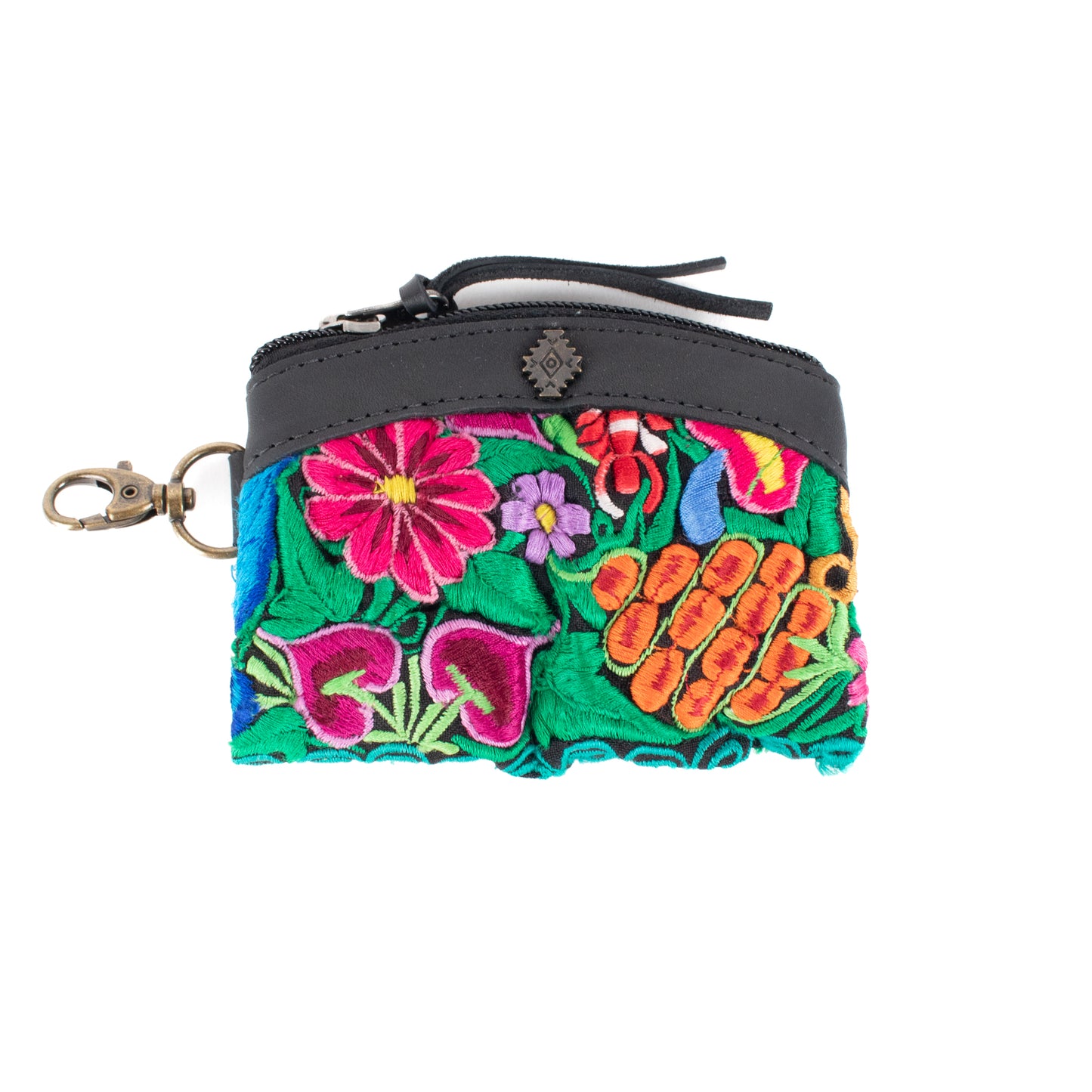 COIN PURSE - OOAK HUIPIL - BLACK - NO. 17491