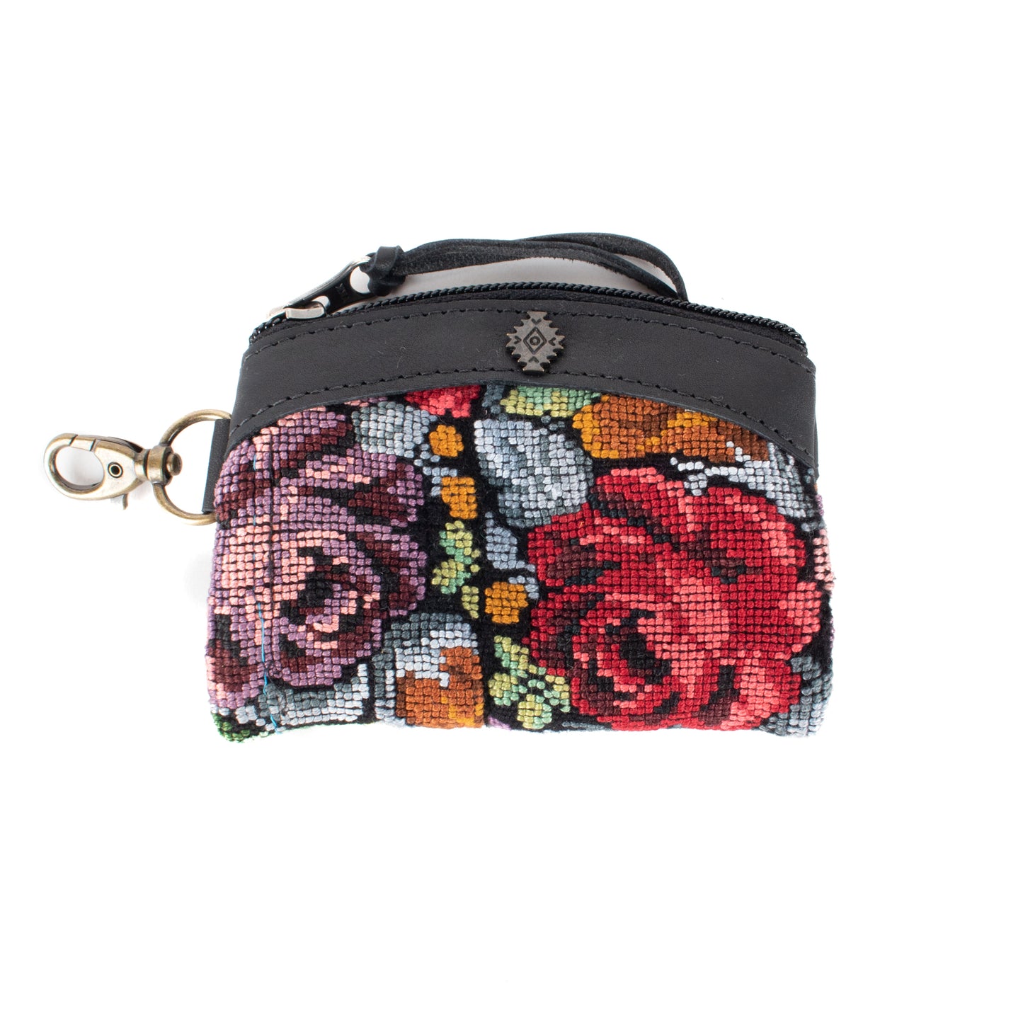 COIN PURSE - OOAK HUIPIL - BLACK - NO. 17495
