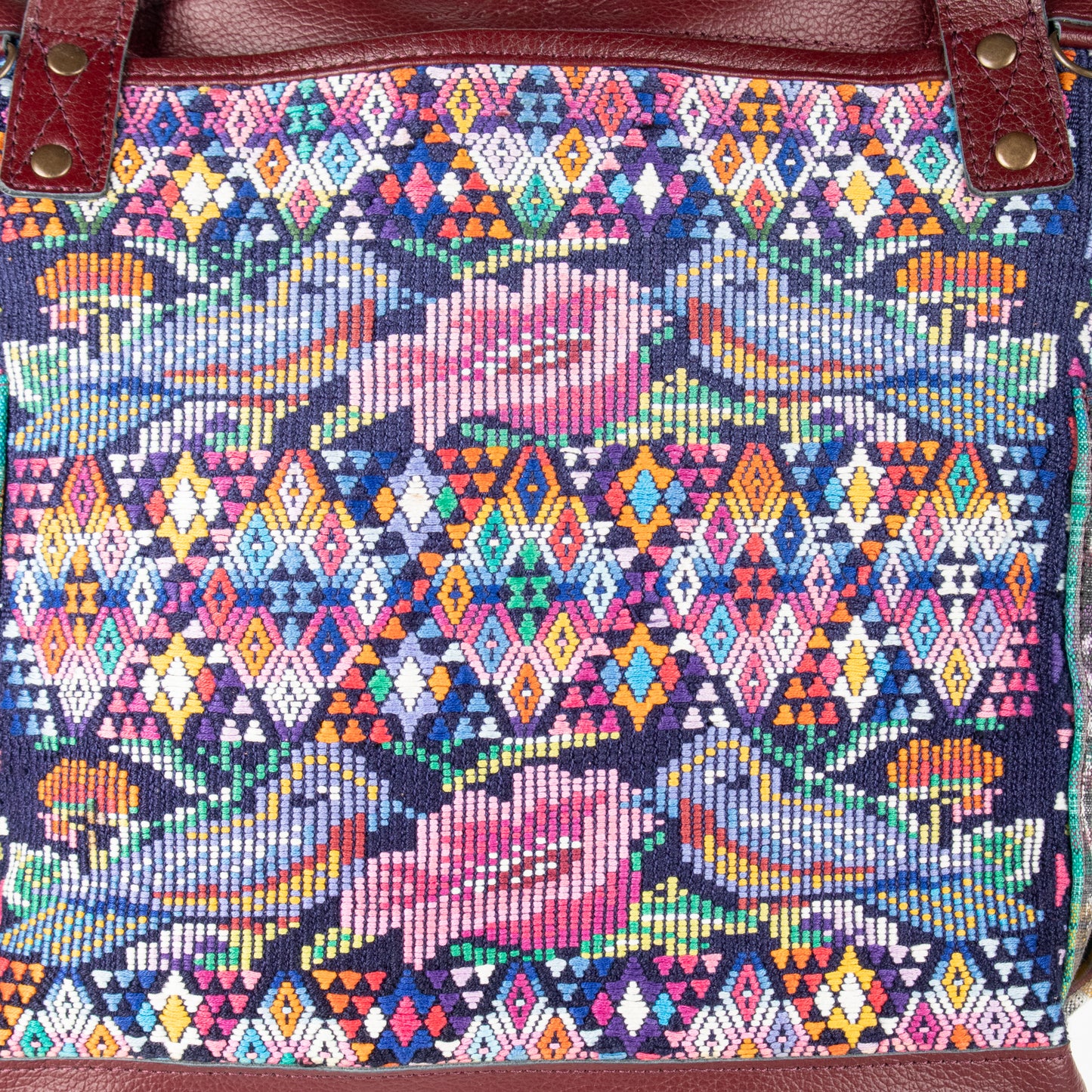 THE MEDIUM PERFECT BAG - OOAK HUIPIL - AMARANTH - NO. 17567