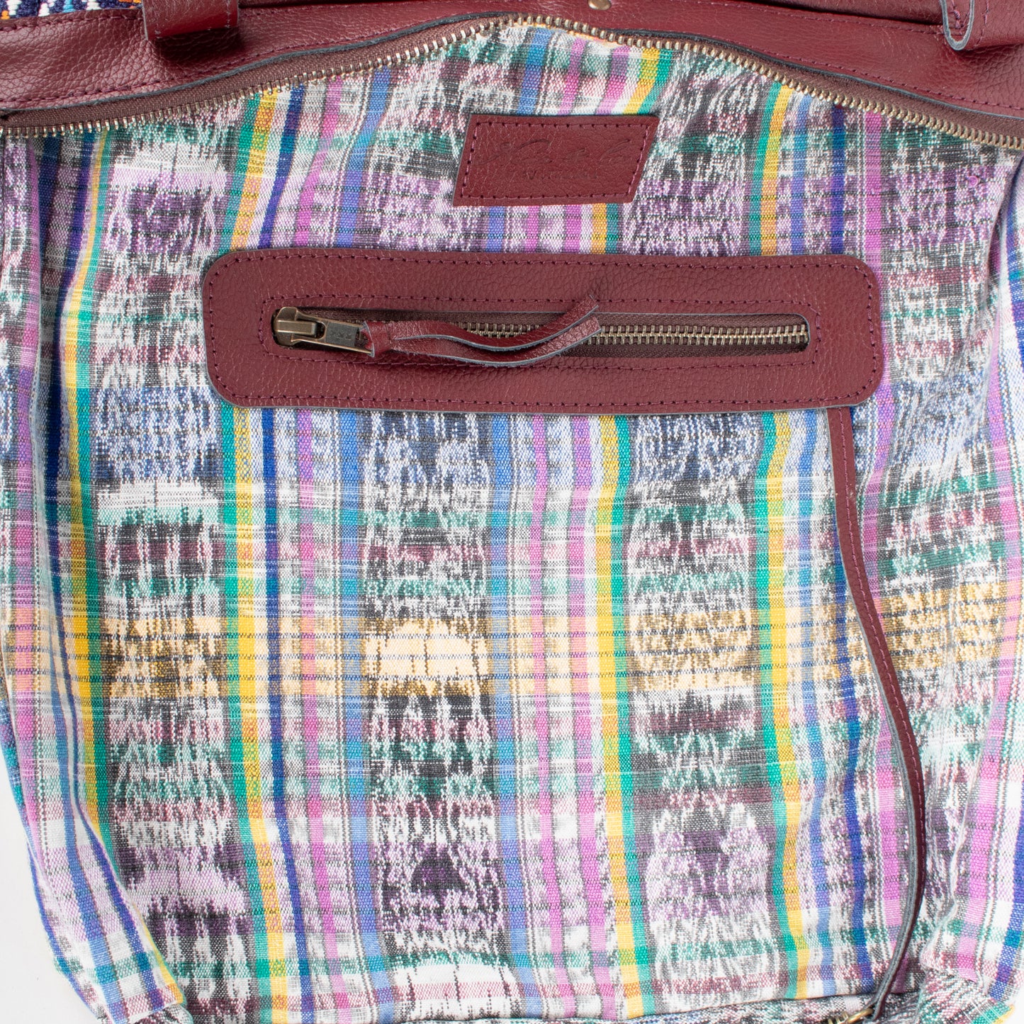 THE MEDIUM PERFECT BAG - OOAK HUIPIL - AMARANTH - NO. 17567