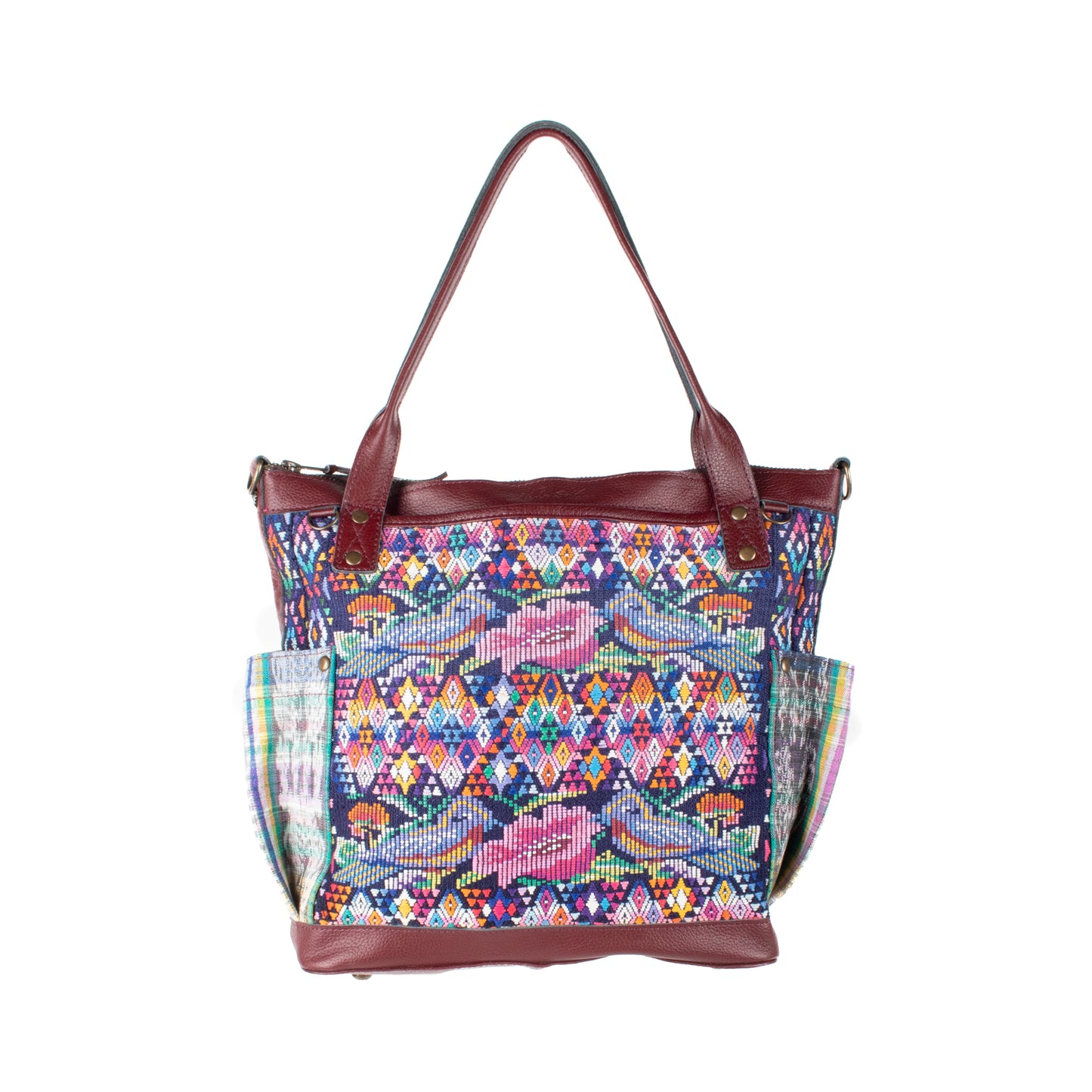 THE MEDIUM PERFECT BAG - OOAK HUIPIL - AMARANTH - NO. 17567