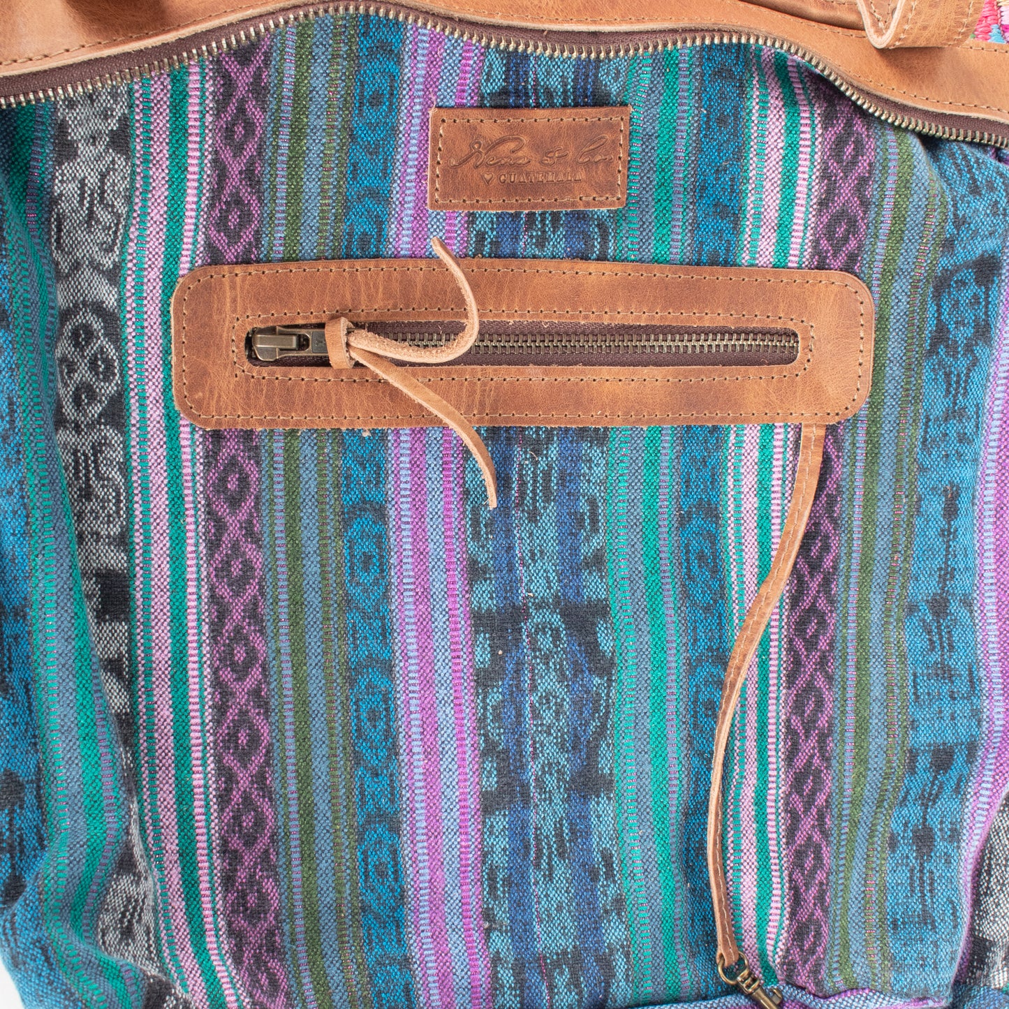 THE MEDIUM PERFECT BAG - OOAK HUIPIL - FAWN - NO. 17568