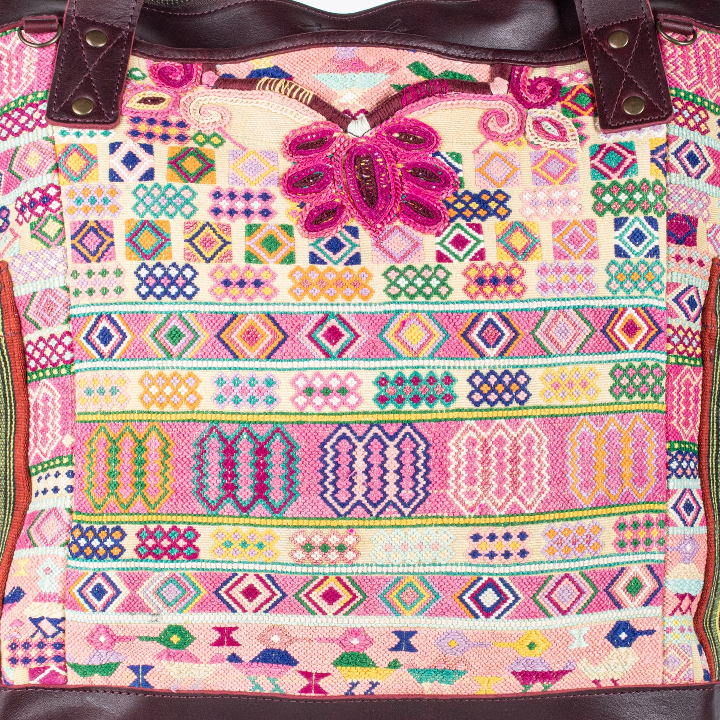 THE PERFECT BAG - OOAK HUIPIL - VINO TINTO - NO. 17572