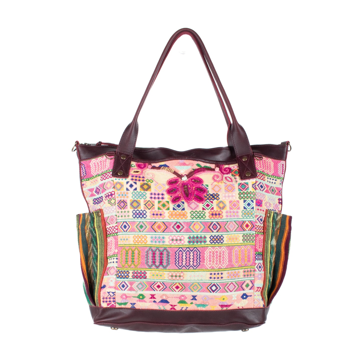 THE PERFECT BAG - OOAK HUIPIL - VINO TINTO - NO. 17572