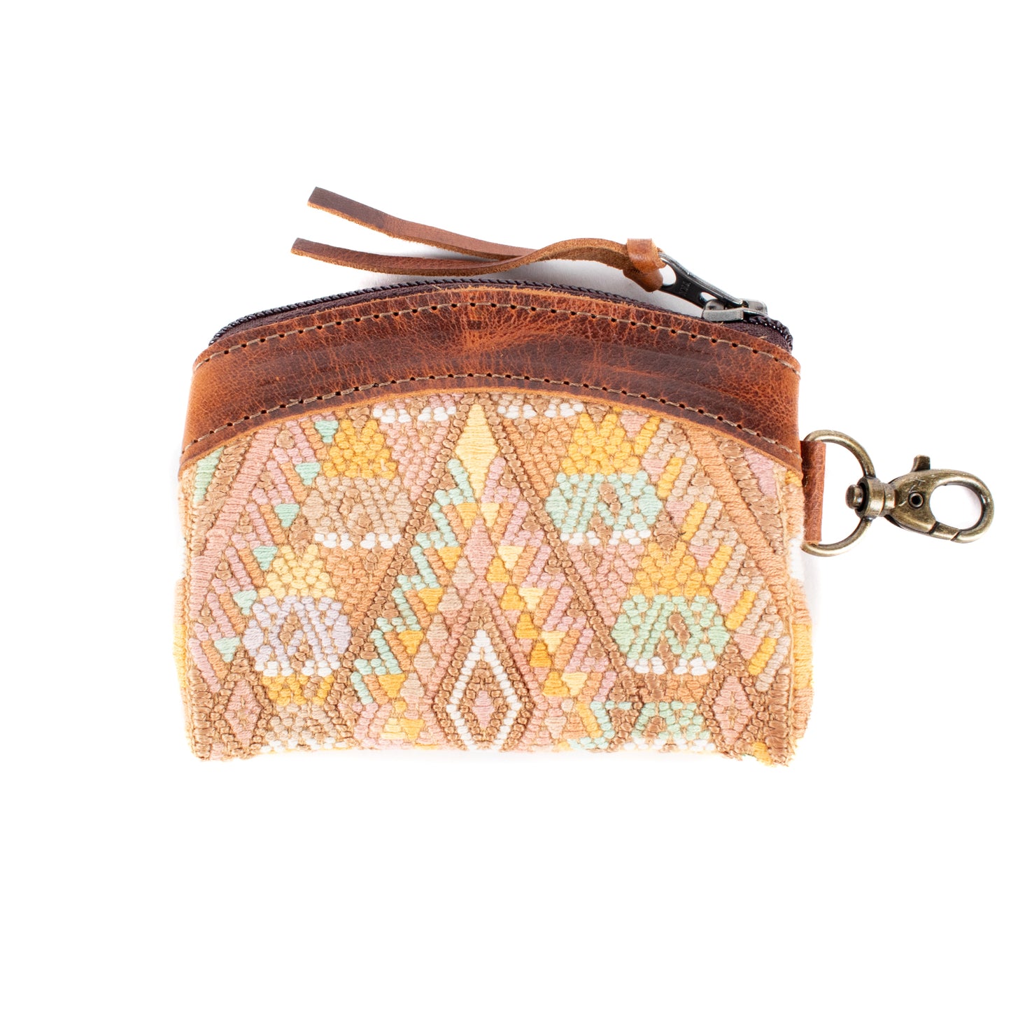 COIN PURSE - OOAK HUIPIL - HONEY - NO. 17628 **SHIP WINDOW**