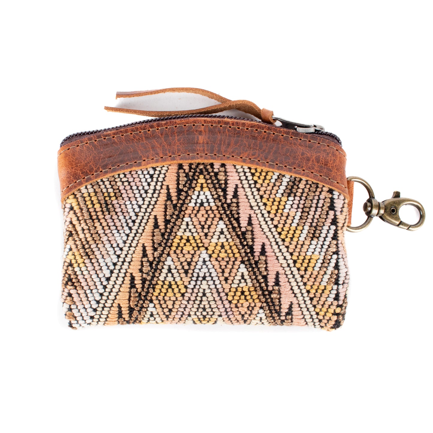 COIN PURSE - OOAK HUIPIL - HONEY - NO. 17639