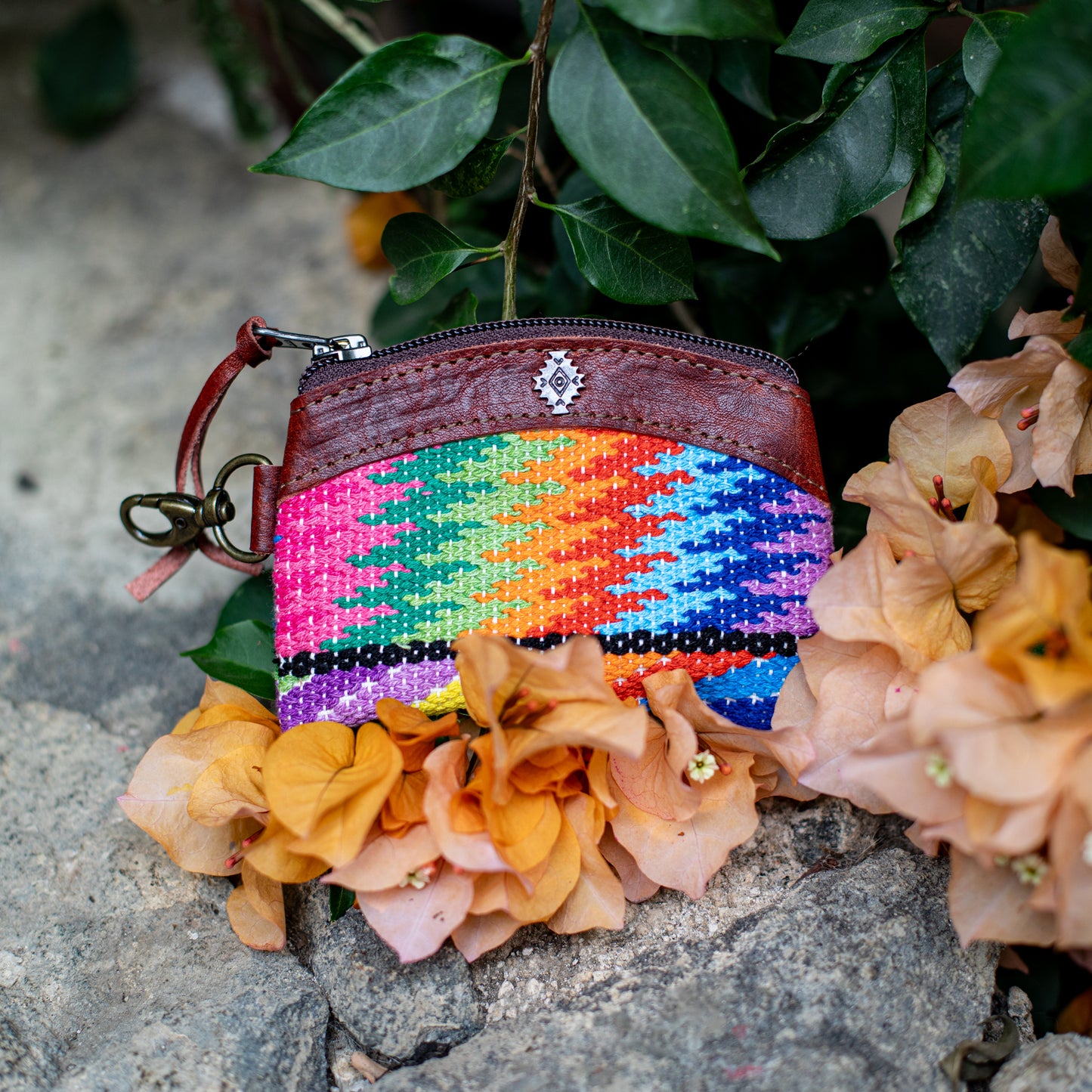 COIN PURSE - OOAK HUIPIL - COPPER - NO. 17647