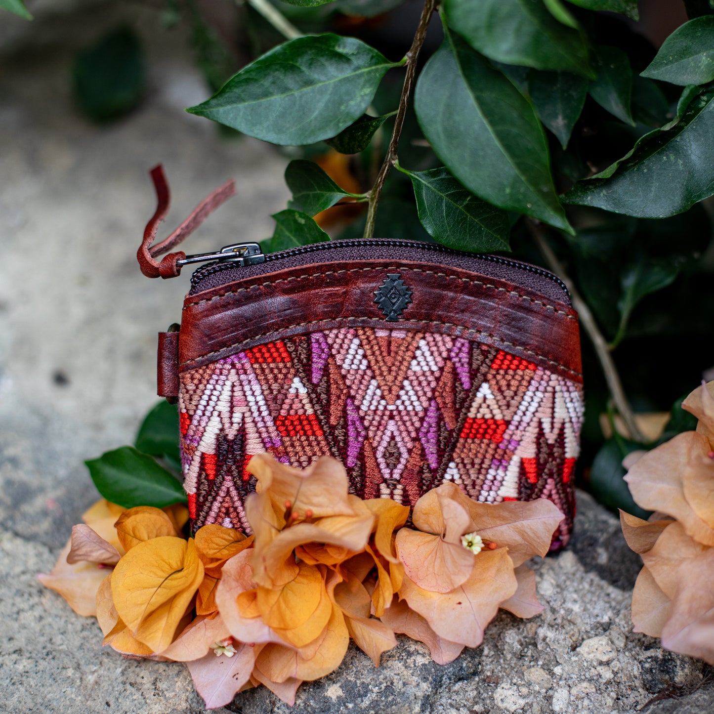 COIN PURSE - OOAK HUIPIL - COPPER - NO. 17648