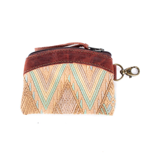 COIN PURSE - OOAK HUIPIL - COPPER - NO. 17650