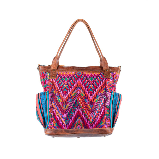 THE MEDIUM PERFECT BAG - OOAK HUIPIL - HONEY - NO. 17680