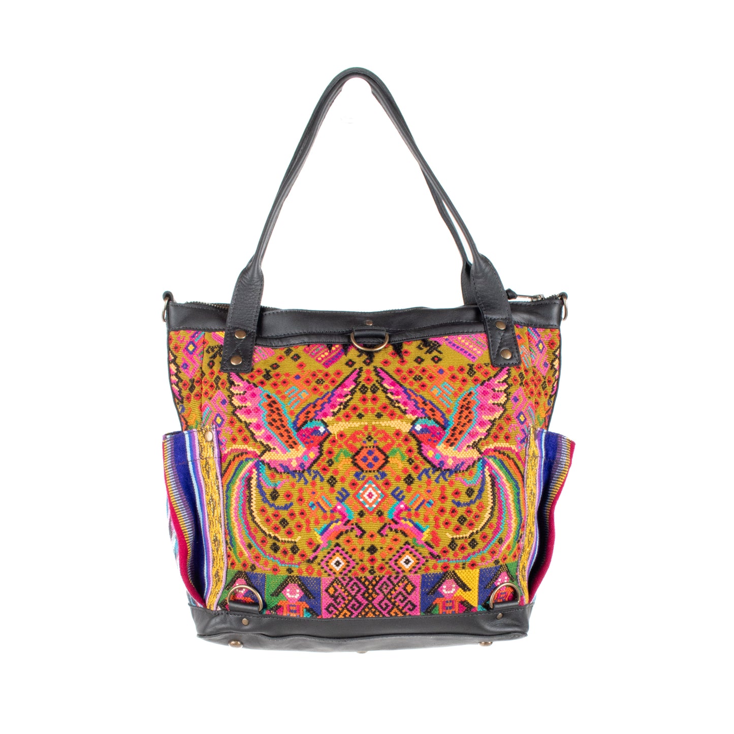 THE MEDIUM PERFECT BAG - OOAK HUIPIL - BLACK - NO. 17710