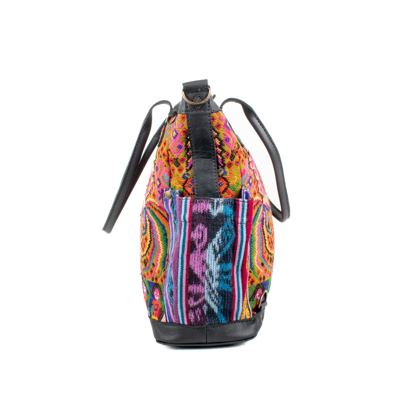 THE MEDIUM PERFECT BAG - OOAK HUIPIL - BLACK - NO. 17710