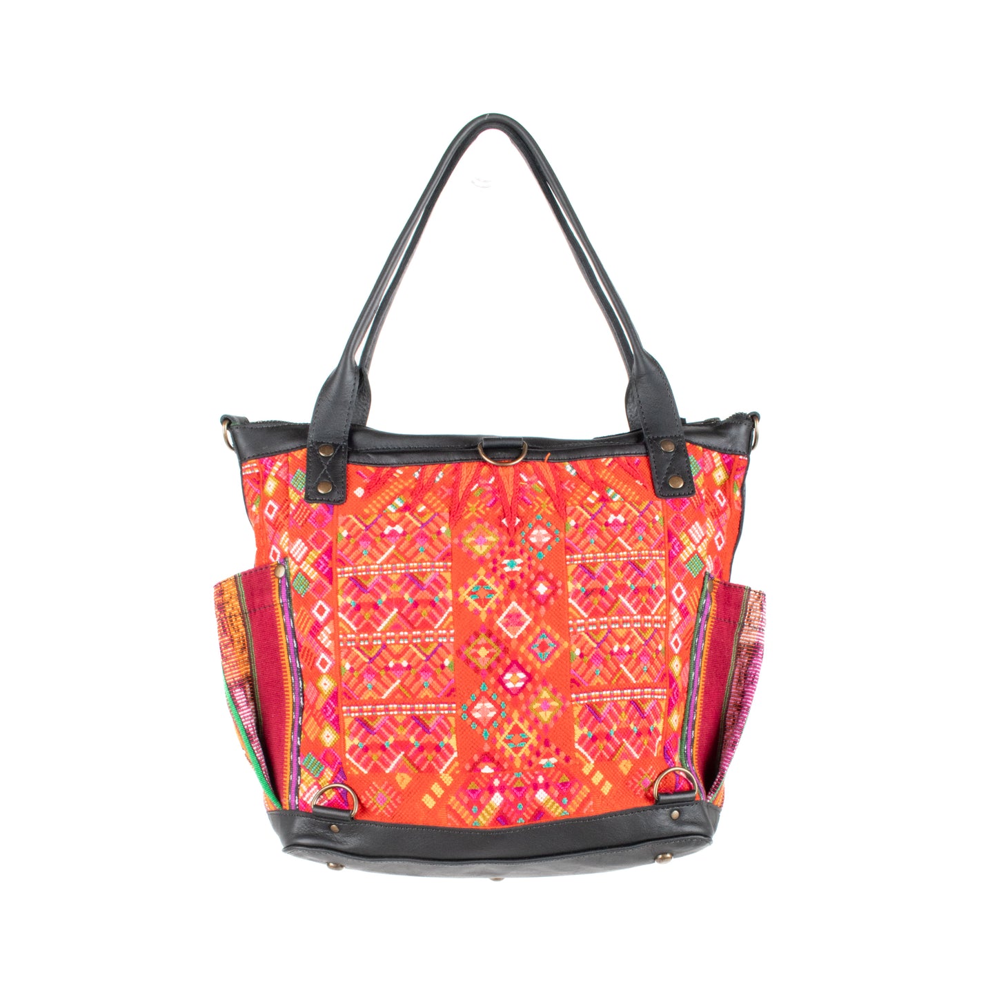 THE MEDIUM PERFECT BAG - OOAK HUIPIL - BLACK - NO. 17712