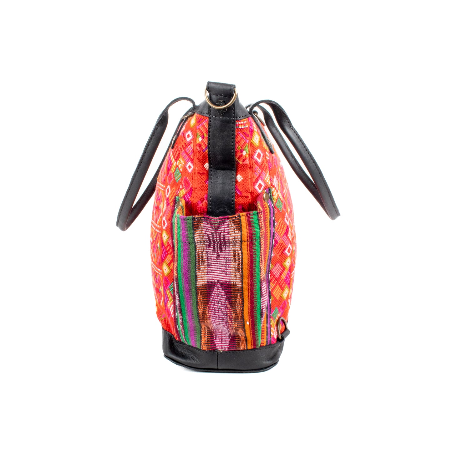 THE MEDIUM PERFECT BAG - OOAK HUIPIL - BLACK - NO. 17712