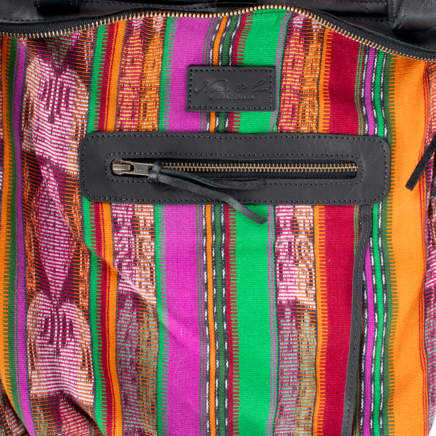 THE MEDIUM PERFECT BAG - OOAK HUIPIL - BLACK - NO. 17712