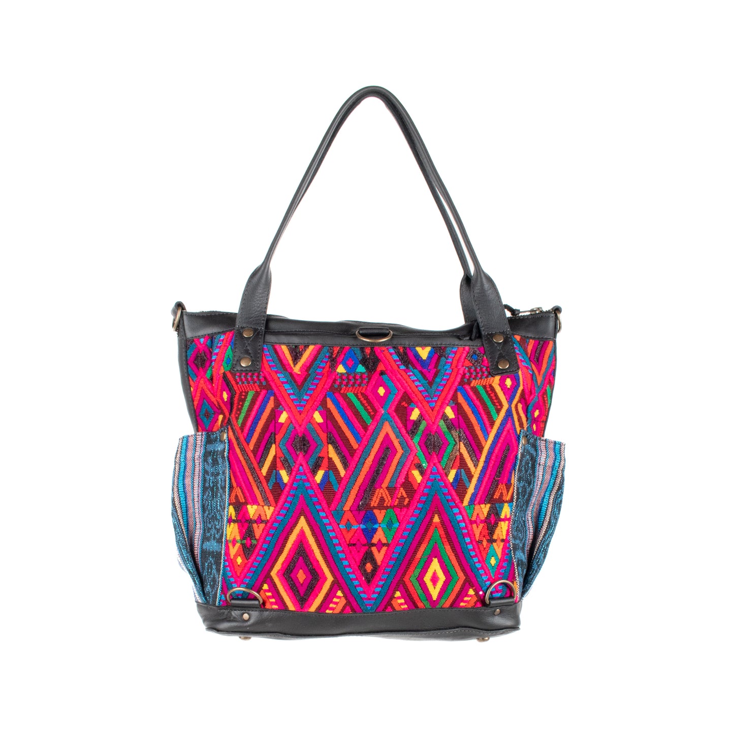 THE MEDIUM PERFECT BAG - OOAK HUIPIL - BLACK - NO. 17713