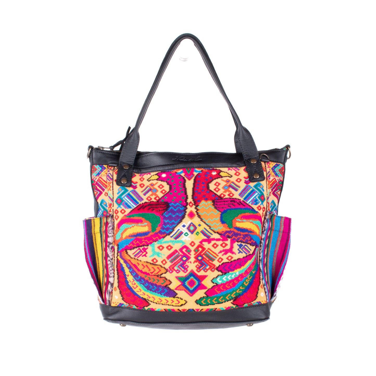 THE MEDIUM PERFECT BAG - OOAK HUIPIL - BLACK - NO. 17714