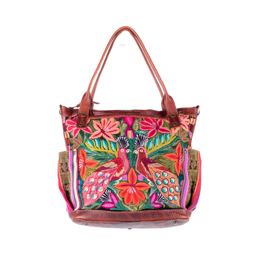 THE MEDIUM PERFECT BAG - OOAK HUIPIL - COPPER - NO. 17751