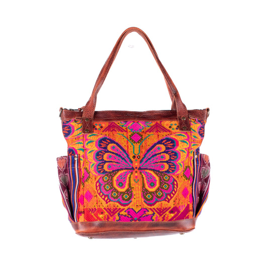 THE MEDIUM PERFECT BAG - OOAK HUIPIL - COPPER - NO. 17752