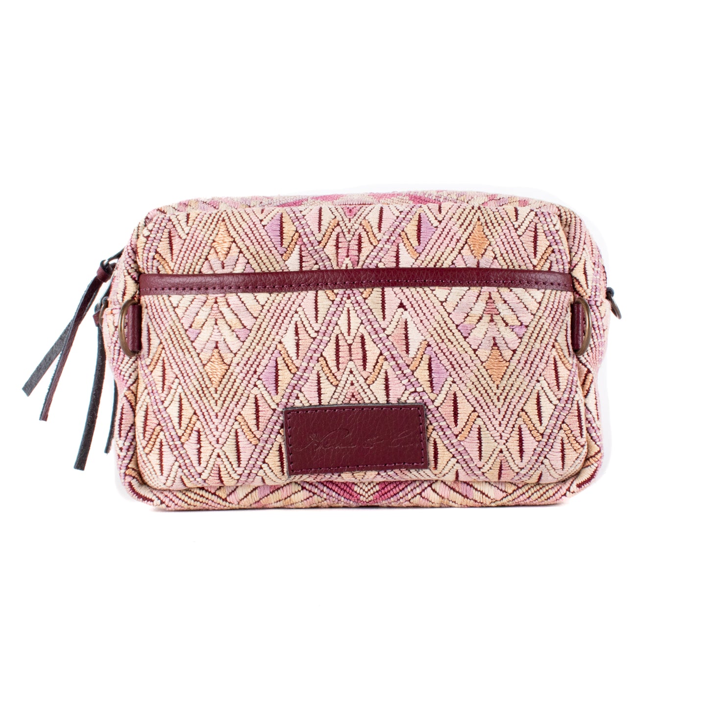 WANDER CROSSBODY SET - OOAK HUIPIL - AMARANTH - NO. 17880