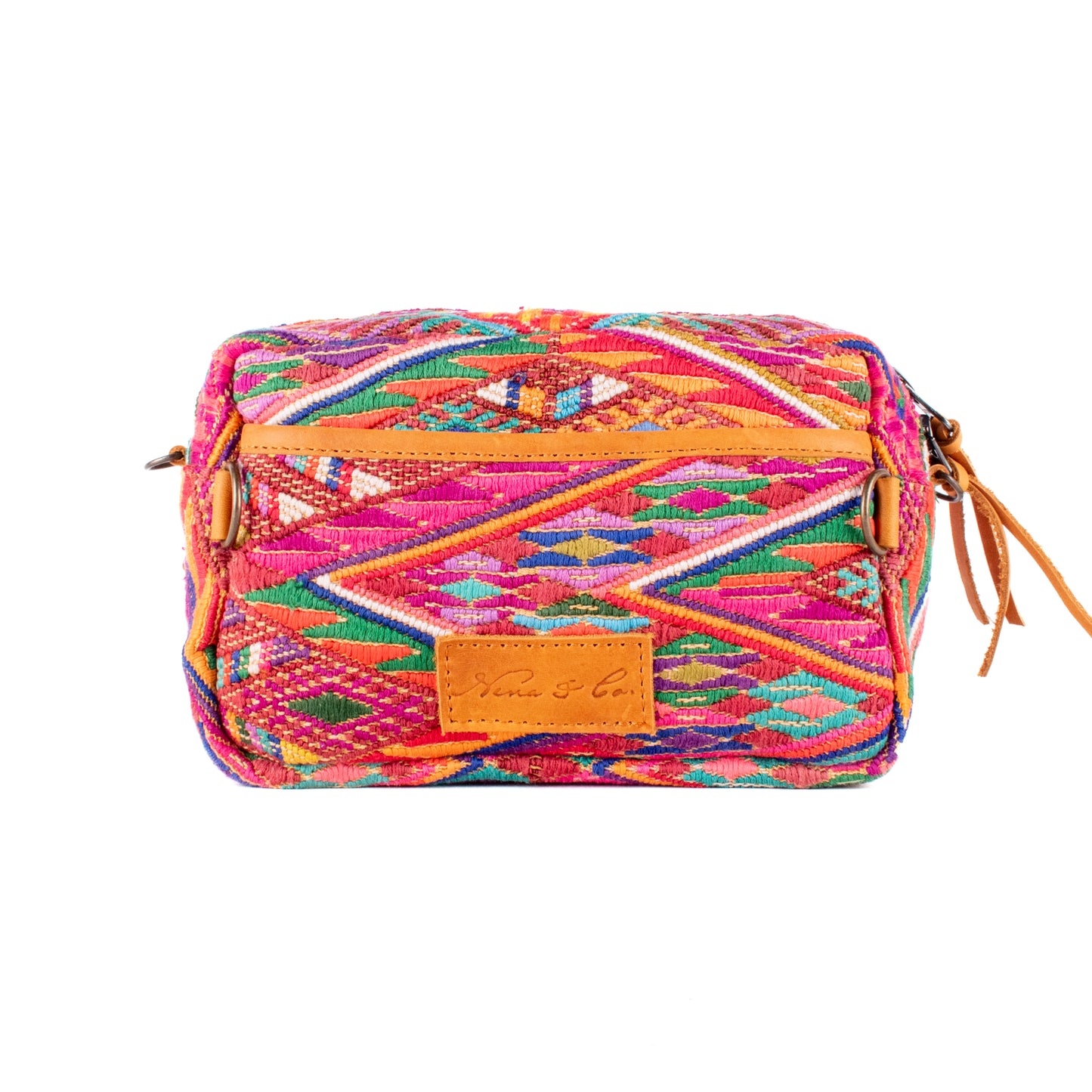 WANDER CROSSBODY SET - OOAK HUIPIL - BOURBON - NO. 17884