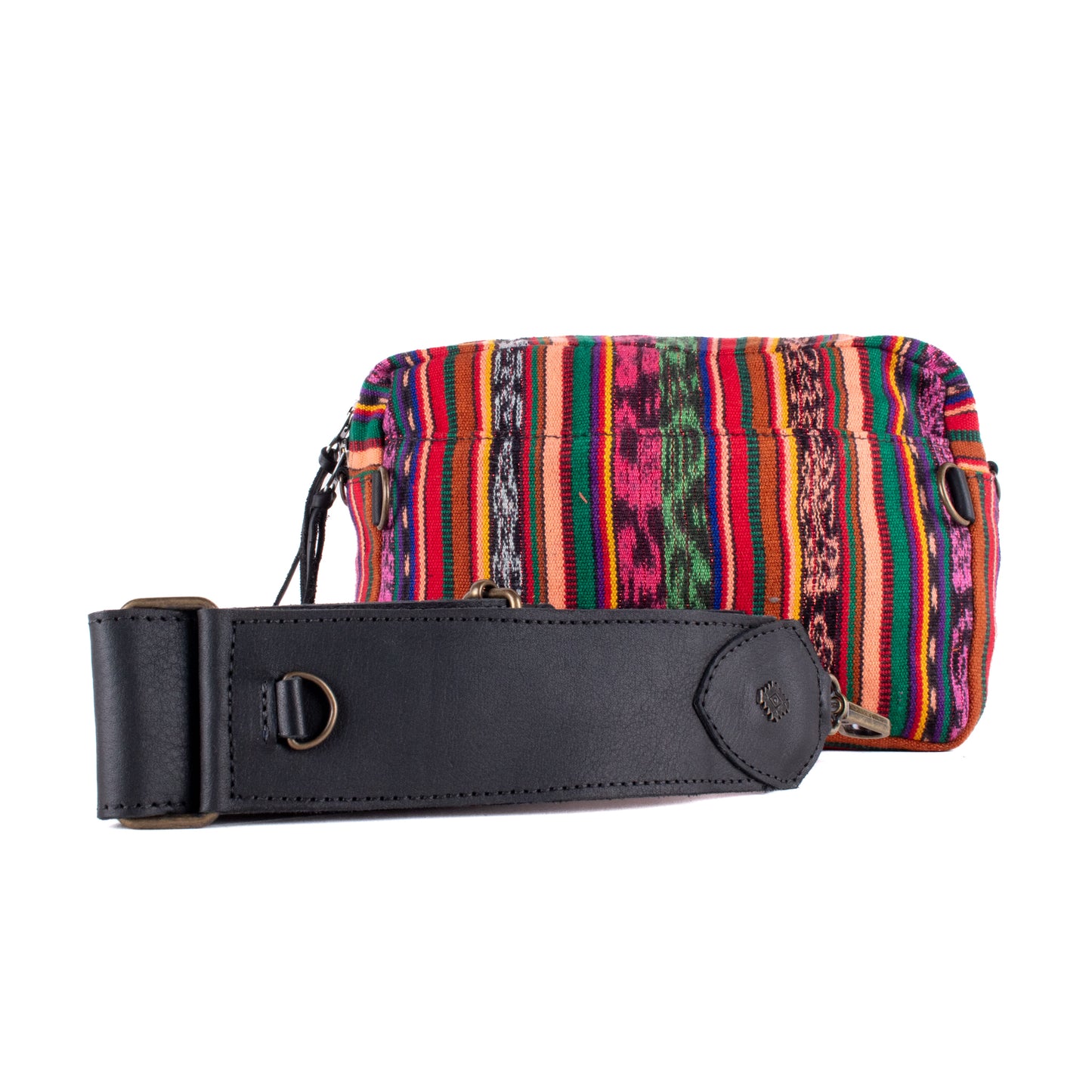 LARGE WANDER CROSSBODY BAG + STRAP SET - CORTE - BLACK - NO. 17965