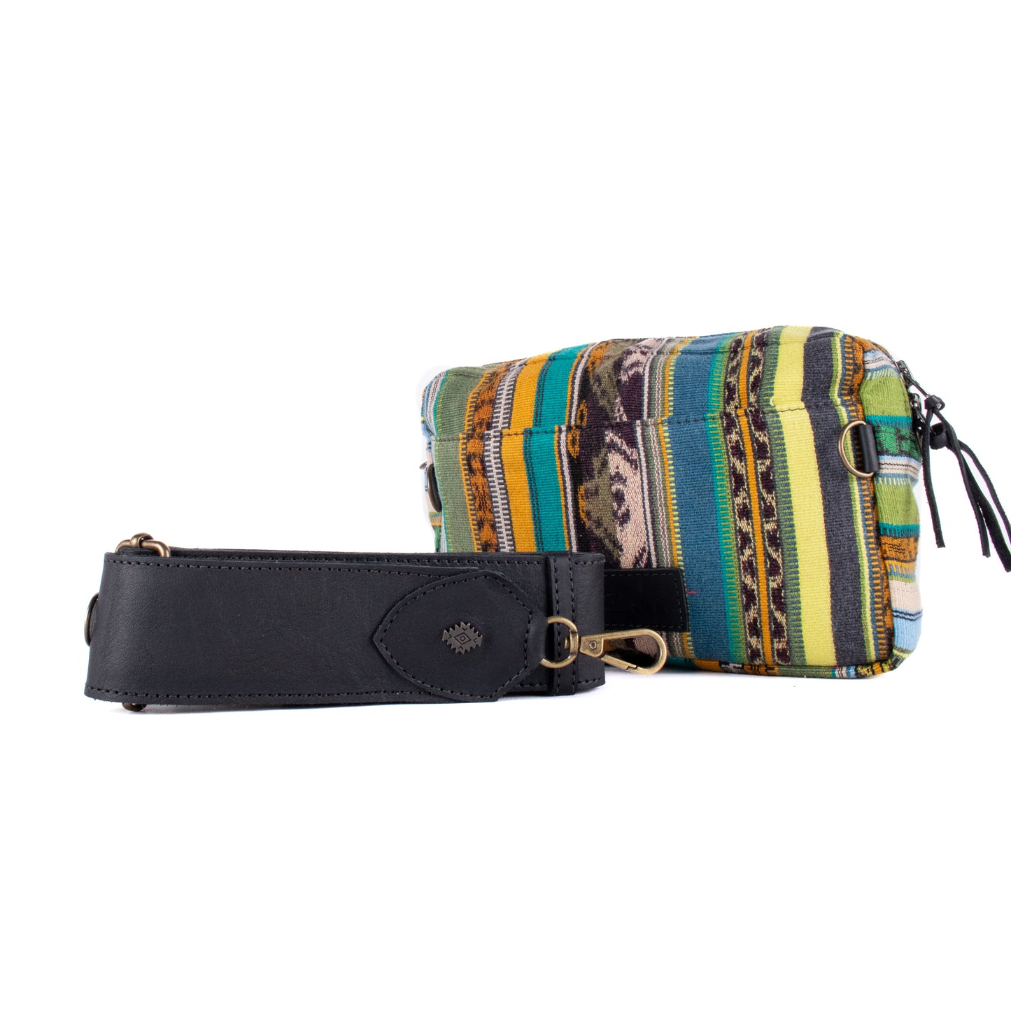 LARGE WANDER CROSSBODY BAG + STRAP SET - CORTE - BLACK - NO. 17967