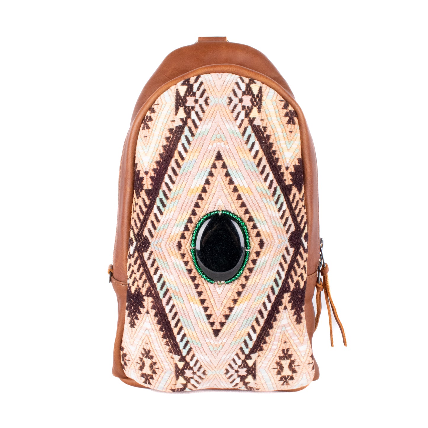 CROSSBODY SLING 2.0 - JADE - OOAK - CAFE - NO. 18006