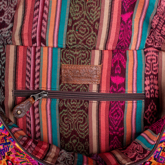 ETHAN BAG - OOAK HUIPIL - HONEY - NO. 18141