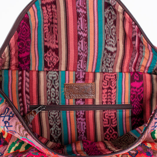 ETHAN BAG - OOAK HUIPIL - HONEY - NO. 18142