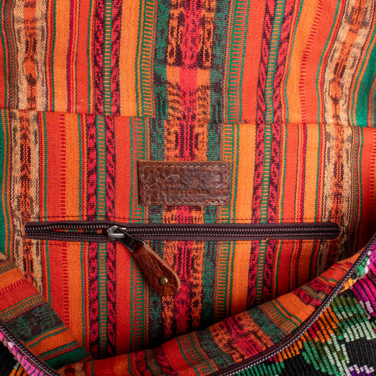 ETHAN BAG - OOAK HUIPIL - HONEY - NO. 18145