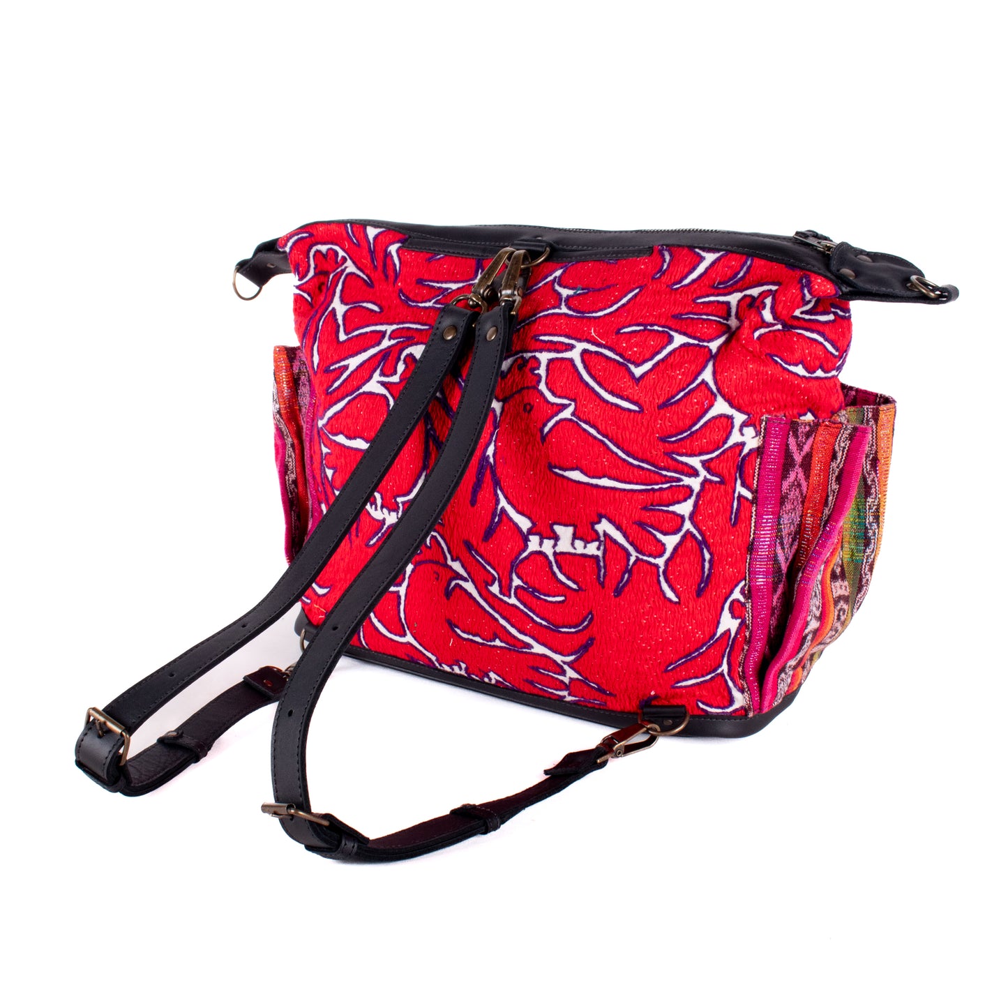 BEATRIZ CDB + DIAMANTE STRAP - OTOMÍ TEXTILE - BLACK - NO. 18194