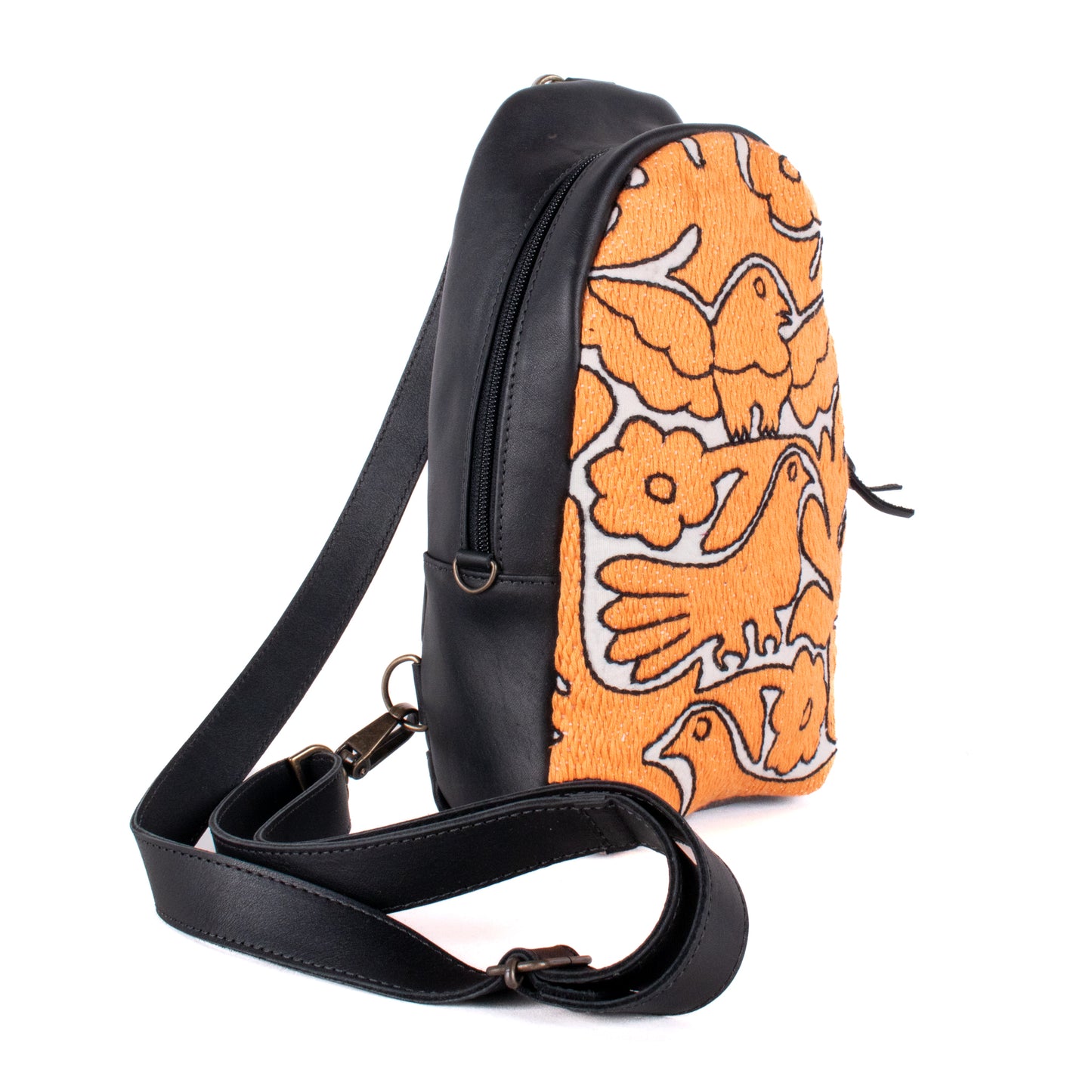 CROSSBODY SLING 2.0 - OTOMÍ TEXTILE - BLACK - NO. 18198