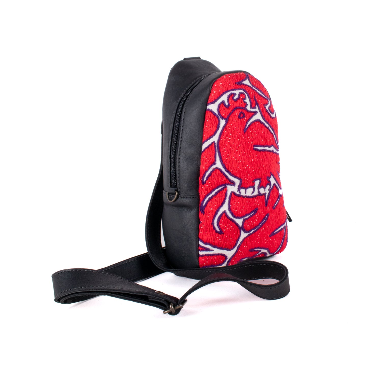 CROSSBODY SLING 2.0 - SMALL - OTOMÍ TEXTILE - BLACK - NO. 18199