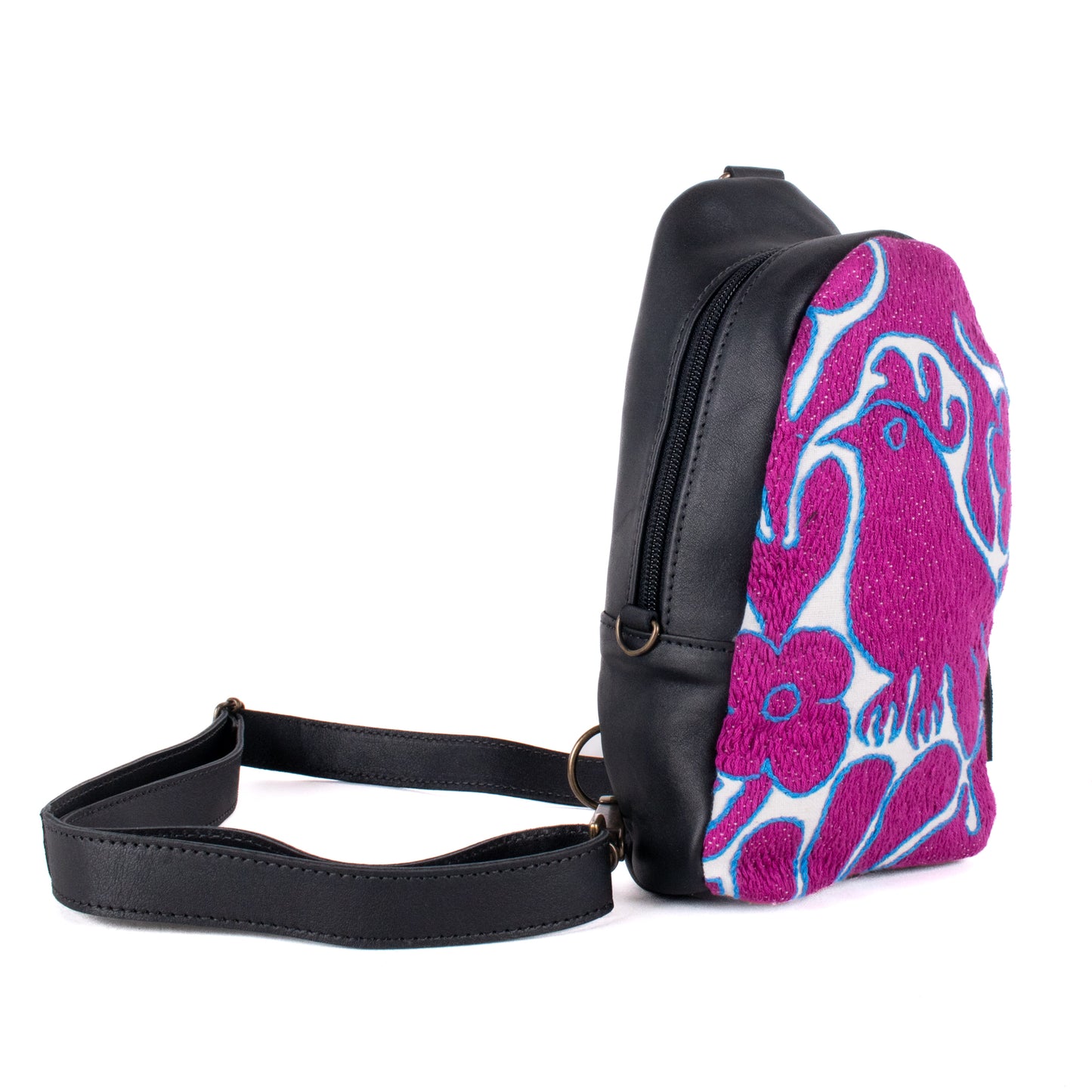 CROSSBODY SLING 2.0 - SMALL - OTOMÍ TEXTILE - BLACK - NO. 18200