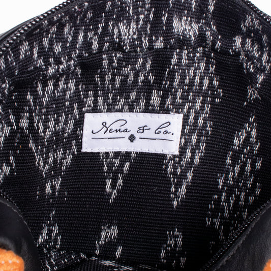 WANDER CROSSBODY SET - OTOMÍ TEXTILE - BLACK - NO. 18203