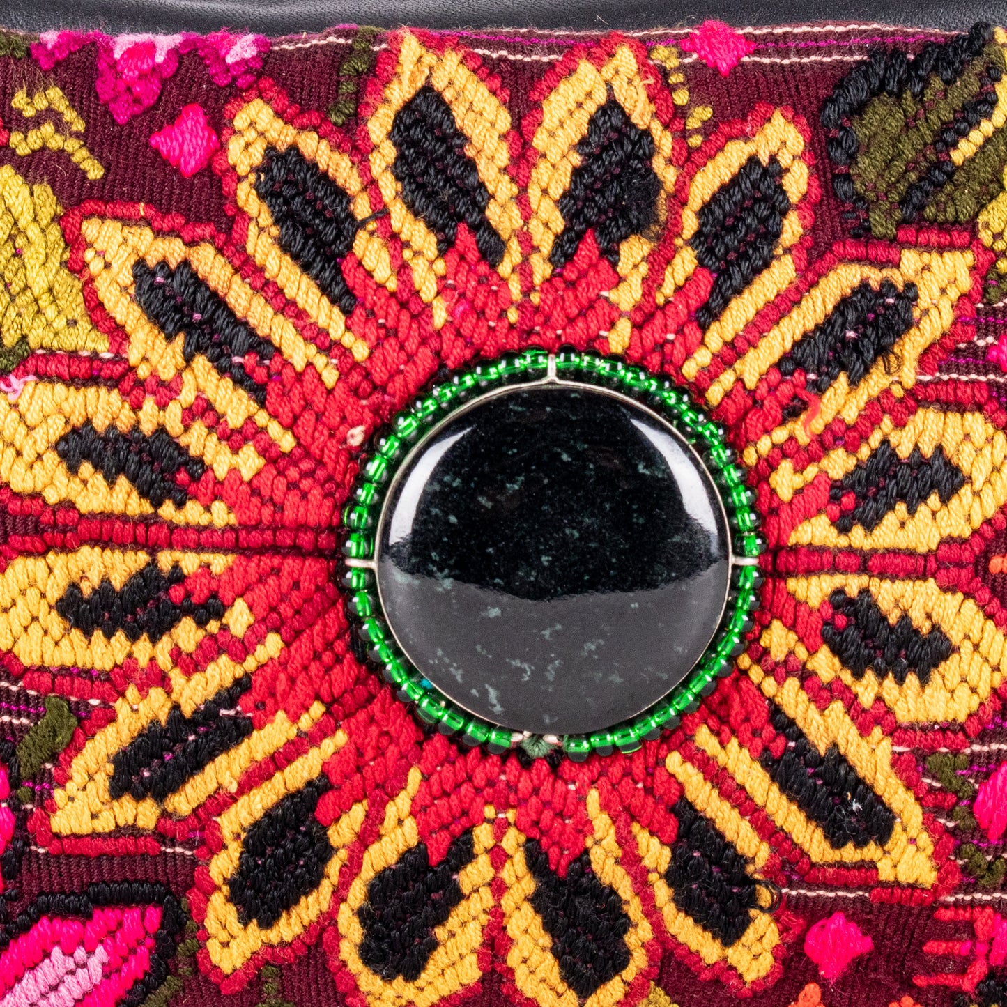 LARGE WANDER SET - JADE - OOAK HUIPIL - BLACK - NO. 18237