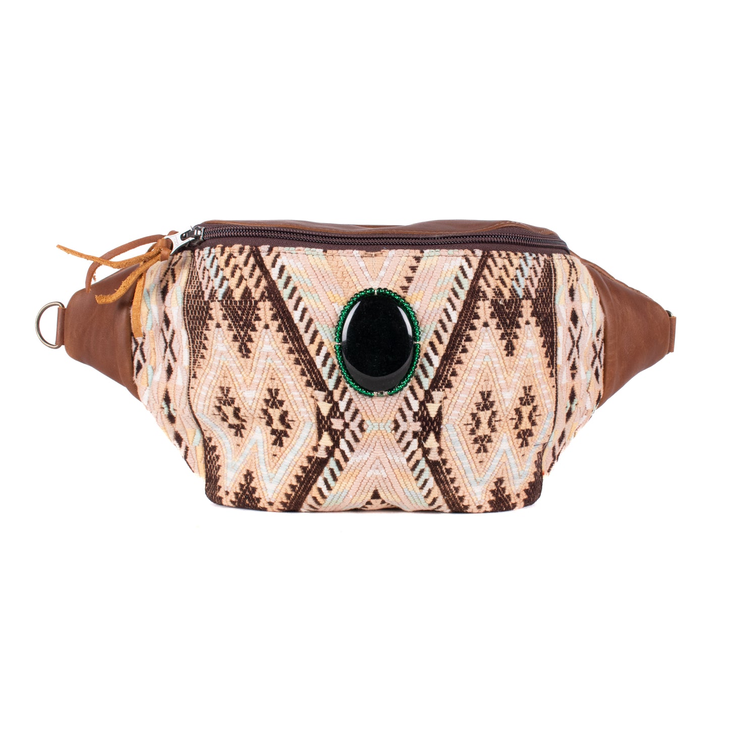 EL DON MANNY PACK WITH JADE - OOAK HUIPIL - CAFE - NO. 18240