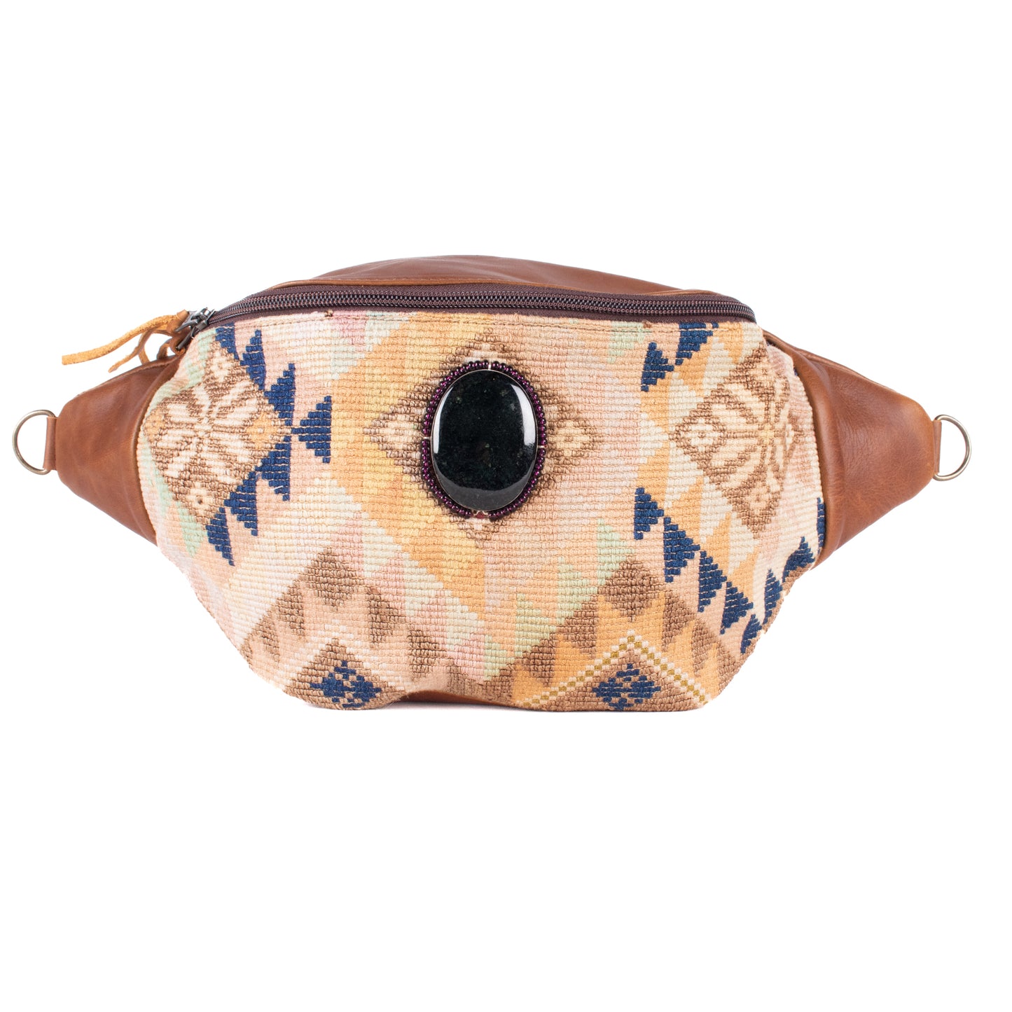 EL DON MANNY PACK WITH JADE - OOAK HUIPIL - CAFE - NO. 18242