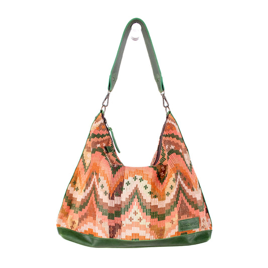 PENELOPE BAG - H&S MOON & STARS - EMERALD - NO. 18366