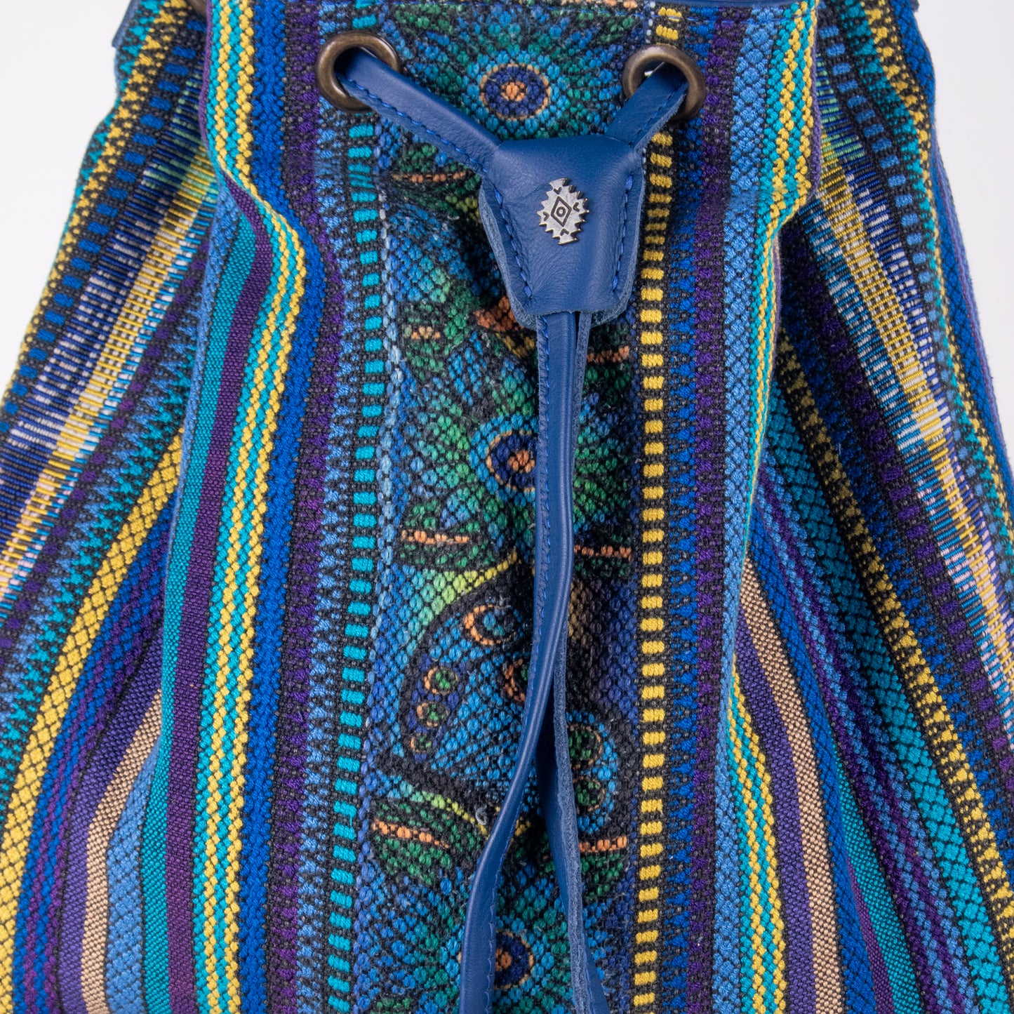 DRAWSTRING BUCKET BAG - CORTE - COBALT - NO. 18399